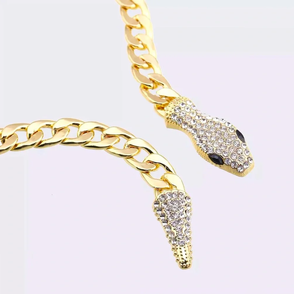 ✨Chunky Snake Cuban Lariat Necklace✨ - Picture 3 of 5